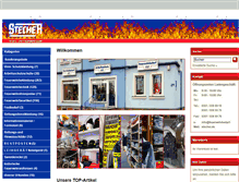 Tablet Screenshot of feuerwehrbedarf-stecher.de